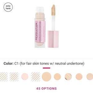 NWT Makeup Revolution Conceal & Define (Multiple)